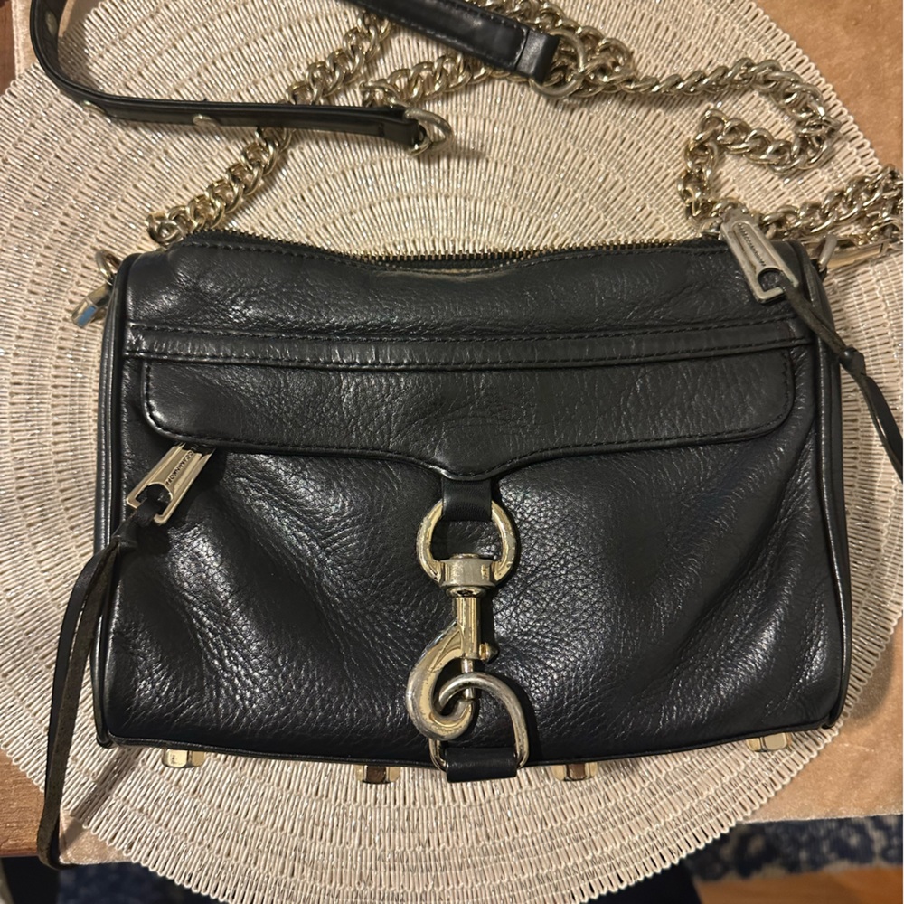 Rebecca Minkoff Black with gold Crossbody